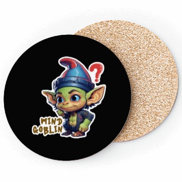 Discover Funny Green Goblin Monster - Mind Goblin Deez Nuts Coasters