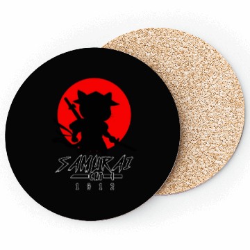 Discover Samurai Cat Coasters