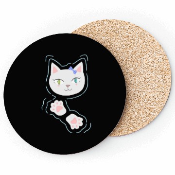 Discover Cat Flower Coasters