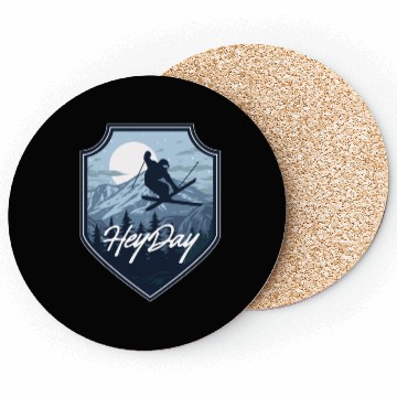 Discover Skiing Free Style logo. By "Hey Day" Coasters