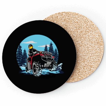 Discover ATV/Quad "Winter Riding" style logo. By "Hey Day" Coasters