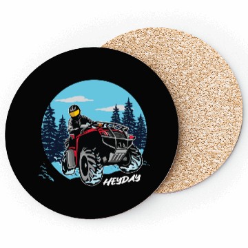 Discover ATV/Quad "Winter Riding" style logo. By "Hey Day" Coasters