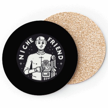 Discover Niche Friend Robot Coasters Cyborg Artificial Intellige