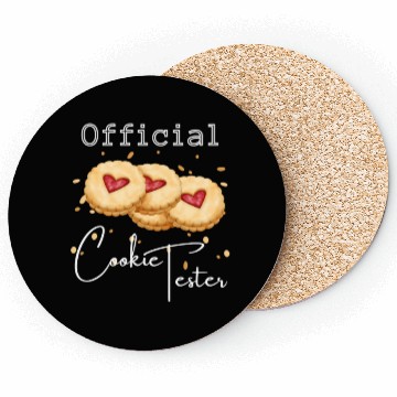 Discover Official Cookie Tester For Christmas Coasters