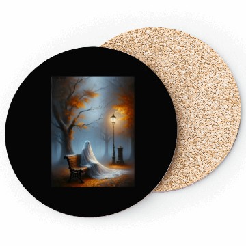 Discover Loneliness in Autumn Mist Coasters