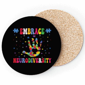 Discover embrace neurodiversity - Embrace ADHD Autism ASD. Coasters
