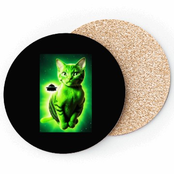 Discover Cute Alien Cat Coasters