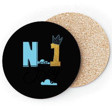 Discover Number One Boy Coasters