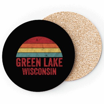 Discover Vintage Green Lake Wisconsin Coasters