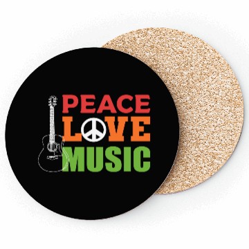 Discover Peace Love Music Composer Gift Coasters