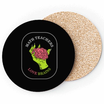 Discover Halloween Teacher Coasters, Math Teachers Love