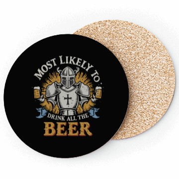 Discover Christmas Most Likely To Drink All The Beer Winter Coasters