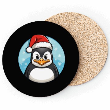 Discover Penguin Christmas Coasters
