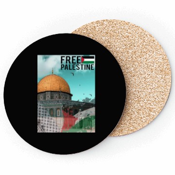 Discover free palestine Coasters