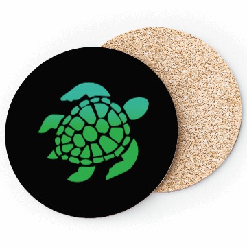 Discover Green Sea Turtle Ocean Swimming Coasters