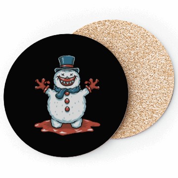 Discover frosty snowman creepy Coasters