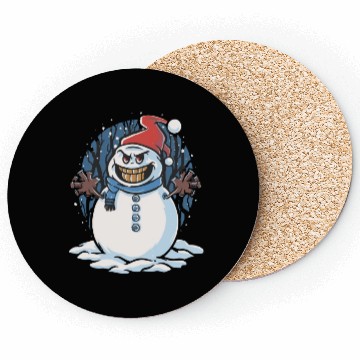 Discover frosty snowman creepy Coasters