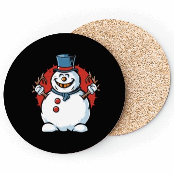 Discover frosty snowman creepy Coasters