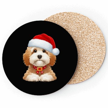 Discover CockaPoo The Santa Claus Coasters