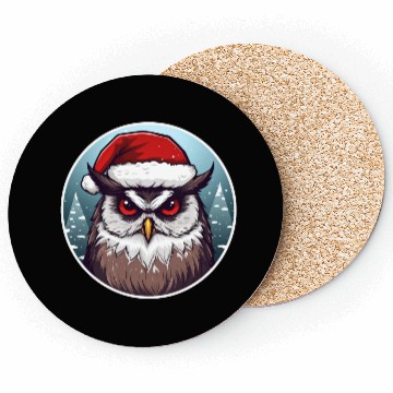 Discover Christmas owl Coasters