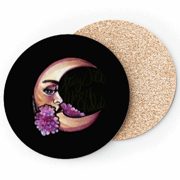 Discover Stay Wild Moon Child Coasters