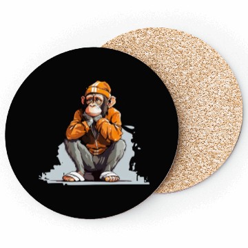 Discover Street Art Monkey Urban Rap Street Monkey Coasters