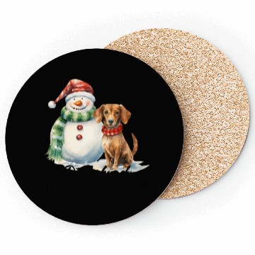Discover Dachshund Through The Snow Coasters