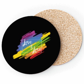 Discover Love Is Love Coasters