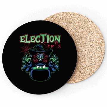 Discover Election Spells Witch Spooky Halloween Meme Voter Coasters