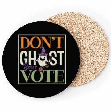 Discover Don't Ghost Your Vote Spooky Halloween Voting Coasters