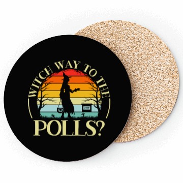 Discover Witch Way To The Polls Spooky Halloween Voting Coasters
