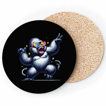 Discover Gorilla With Sunglasses Coasters