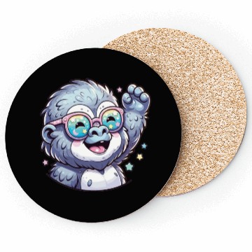 Discover Gorilla With Sunglasses Coasters