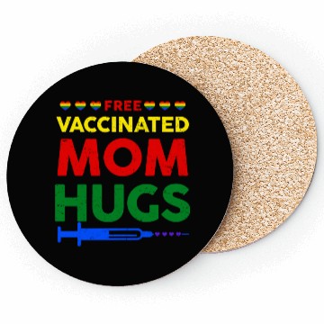 Discover Gay Pride Lesbian Free Vaccinated Mom Hugs Lgbt Coasters