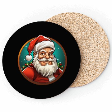 Discover Santa Claus Christmas Coasters
