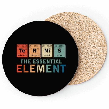 Discover Tennis The Essential Element Racket Sport Player Coasters