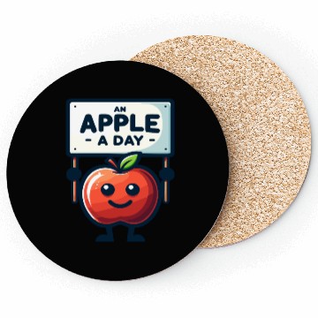 Discover An Apple A Day Coasters