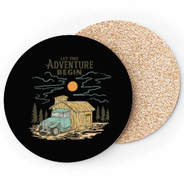 Discover Let the Adventure Begin Coasters
