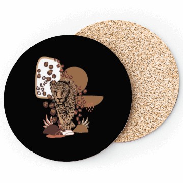 Discover Funny Leopard Cheetah Animal Coasters