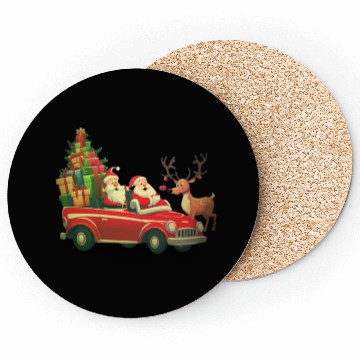 Discover christmas car Coasters