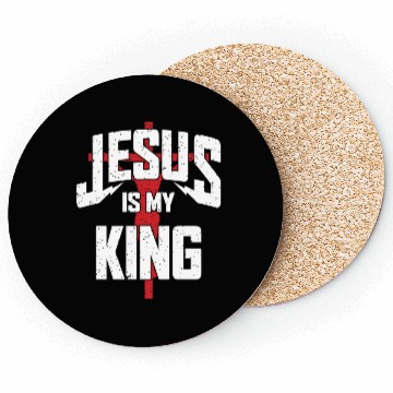 Discover Jesus Is My King Love Jesus Christian Coasters