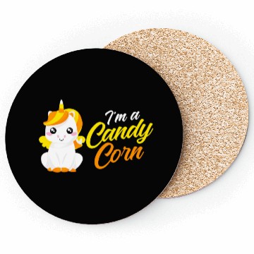 Discover Unicorn Candy Corn Candycorn Halloween Coasters