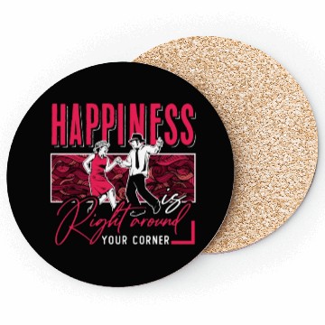 Discover Square Dancing Happiness Is Right Western Dancing Coasters