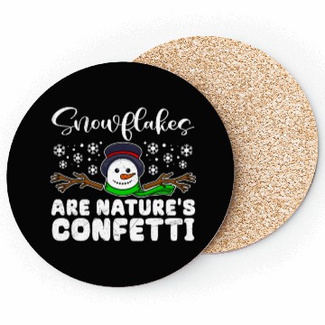 Discover Snowman Snowflakes are Natures Confetti Coasters