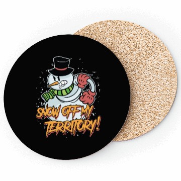 Discover Snow Off my Territory! Snowman Angry Snow Coasters
