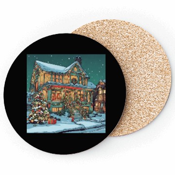 Discover Christmas Decoration House Coasters