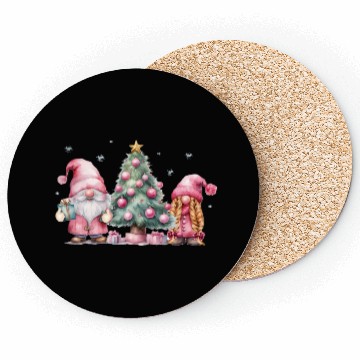 Discover Winter Gnomes with a Christmas Tree Coasters