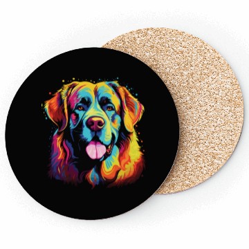 Discover Watercolor Colorful Great Pyrenees Coasters