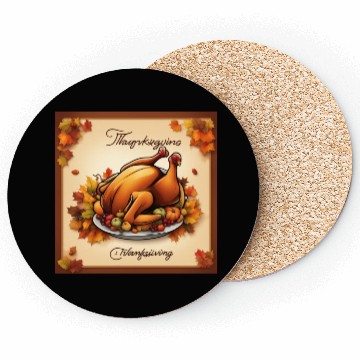 Discover happy thanksgiving Coasters