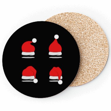 Discover Santa Caps Coasters